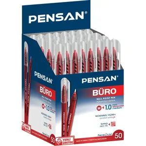 PENSAN BÜRO TÜKENMEZ KALEM 1MM 2270 KIRMIZI 50 Lİ