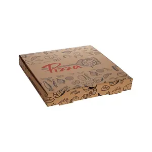 Mix Baskılı Pizza Kutusu 24 X 24 X 4 Cm 500 Adet