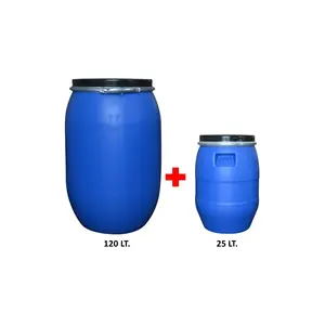 Plastik Varil Seti - 1 Adet 120 Lt. + 1 Adet 25 Lt. Bidon