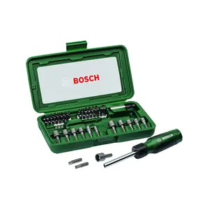 Bosch 46 Parça Tornavida Vidalama Lokma Uçlu Aksesuar Seti - 2607019504