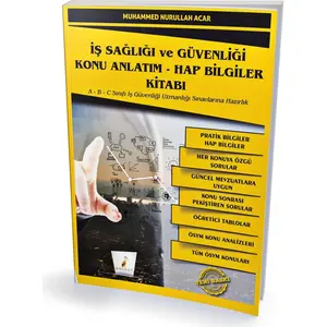 Pelikan Yayınları İş Sağlığı ve Güvenliği İSG Konu Anlatım Hap Bilgiler Kitabı