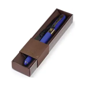 Bruno Visconti "Monaco" Tükenmez Kalem -Mavi-0,5 Mm. Kutulu - (Lacivert Gövde, Kahverengi Kutu)