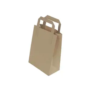 Kraft Kağıt Çanta Düz Saplı 18x24x8 Cm 250 Adetli