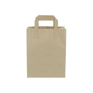 Kraft Kağıt Çanta Düz Saplı 22x28x10 Cm 10 Adetli