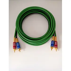 For-x Amfi Rca Kablosu - Özel Yapım %100 Bakır Ofc Rca Ses Aktarım Kablosu - 5 Metre