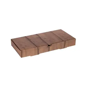 Ahşap Baskılı Büyük Pide Kutusu 36x20x5 Cm - 200 Adet