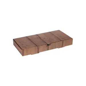 Ahşap Baskılı Orta Pide Kutusu 32x16x4 Cm - 400 Adet