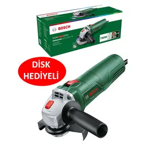 Bosch Spiral Avuç Içi Taşlama Makinası Sipral Avuç Taşlama 750 Watt 115 mm + 115 mm Metal Kesme Diski