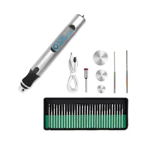 Sunshinee Elektrikli Gravür Kalemi Gravür Araç Seti USB Şarj Edilebilir Gravür Kalemi Oyma Cam Ahşap Metal Taş Plastik 