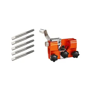 Humble Testere Bileyici Jig, Zincirli ve Elektrikli Testereler Için 5 Bileme Çubuklu Taşınabilir Testere Zinciri Bileme Seti 