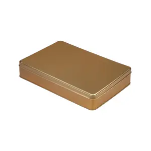 Gold Metal Kutu 26,5x17,5x4,5 Cm