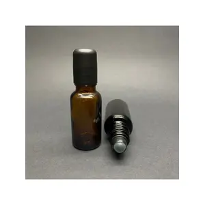 Junibeliw 6 Adet 20cc Amber Parfüm Şişesi Esans Roll On Yağ Şişesi Hacı Misi Şişesi Boş Cam Bilyeli 6 X 20cc