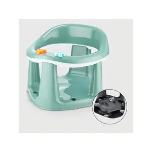 Meleni Baby Bebek Destekli Banyo Oturağı - Vakum Tabanlı Bebek Mama Oturağı - Yeşil