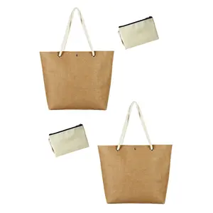 2 Adet Jüt Çanta-Plaj Çantası-Alışveriş Çantası-Hasır Çanta