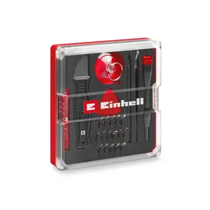 Einhell 28 Parçalı hassas ve elektronikçi tamir seti (hassas uçlar, tornavida uç tutucu, eğimli cımbız, plastik açma aparatı, levye, açma aleti, açma kazıyıcı, plastik vantuz)