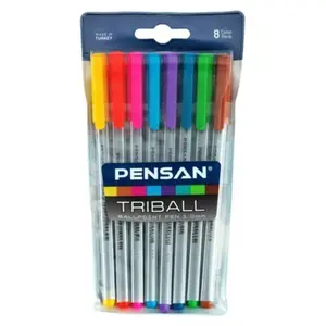 Pensan Triball 1.0 Tükenmez Kalem 8'li