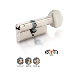 Kale Kilit | 164 KTBSM Kilit Silindiri, Tuzaklı - Mandallı Kilit Göbeği  [68 mm, Nikel]