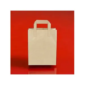 Kraft Kağıt Çanta Düz Saplı 22x28x10 Cm 50 Adetli