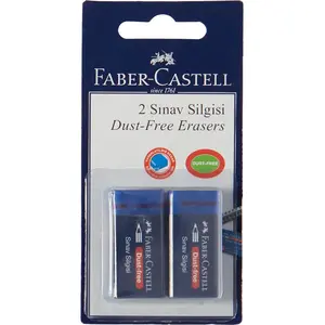 Faber-Castell No:24 Orta Boy Mavi Sınav Silgisi 2'li
