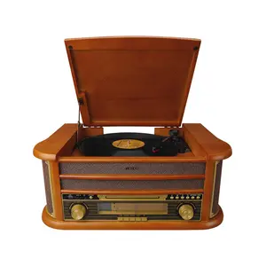 Mikado Nostalgia MN-P325 DÖNENCE Pikap Ahşap 2X5W Stereo Speaker MP3 Çalar USB-Radyo-CD-Kaset -BT Müzik Kutusu