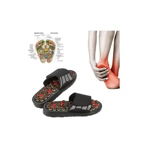 Sanlindou Sağlık Akupunktur Refleksoloji Shiatsu Bahar Döner 3D Ayak Masaj Terlik Omurga Sandal Vücut Detoks Ayak Masaj Ayakkabı | Ayak Bakım Aracı 