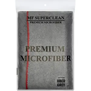  SUPERCLEAN MİKROFİBER UBER GREY/BLACK OTO KURULAMA BEZİ 450 GSM  60X90 CM