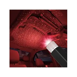 NKT GROUP Kırmızı Ayak Altı Tavan LED Araç Içi Aydınlatma Oto Araba Iç Disko Ayarlanır USB Lamba Işık