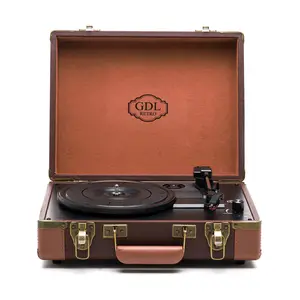 GDL Retro Çanta Pikap T317b (BLUETOOTH ŞARJLI) - Chocolate