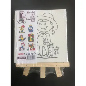 Yoko Home Şövaleli 6lı 15X15 cm Mini Boyama Seti
