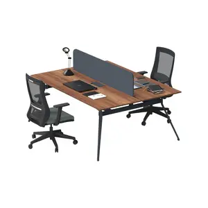 Çağın Ofis Mobilyaları Deep Ikili 140 cm Çalışma Ofis Masa Workstation (Minyatür/antrasit)