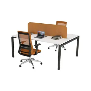 Çağın Ofis Mobilyaları Galaxy Ikili 180 cm Çalışma Ofis Masa Workstation (Beyaz/antrasit)