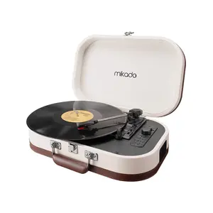 Mikado Nostalgia Mn-101 Pikap Fil Dişi Turntable+Rca+Bluetooth Destekli Müzik Kutusu -