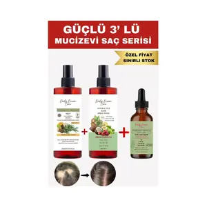 Daily Dream Care Güçlü 3’lü Mucizevi Saç Seti Biberiye Tonik+Sirkeli Tonik + Biberiye Kompleks Yağ