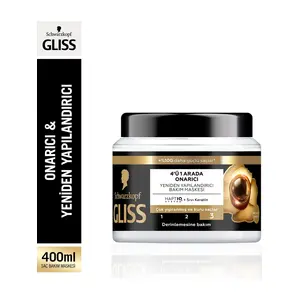 Gliss Ultimate Repair 4'ü 1 Arada Onarıcı & Yeniden Yapılandırıcı Saç Bakım Maskesi