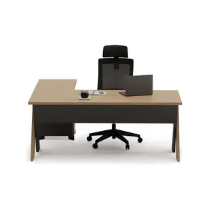 Çağın Ofis Mobilyaları Omix 160 cm Yüksek Kesonlu Çalışma Ofis Masa (Budva/antrasit)