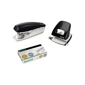 Sert Kırtasiye Leitz Zımba 5501 ve Delgeç 5008 Seti  Zımba Teli 24/6 Siyah 3lü