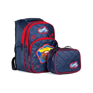 Necati Çanta Karakterli Beslenmeli Ilkokul Sırt Çantası Açık Lacivert