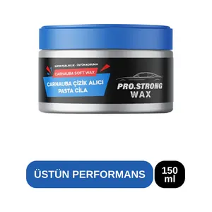 Pro Strong Wax Araba Oto Çizik Giderici, Oto Bakım, Boya Koruma, Su ve Kir Itici, Parlatıcı, Pasta Cila, Wax 150 ml