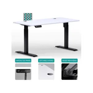 Edusa O-Flex Elektrikli Yükseklik Ayarlı Masa | Güçlü ve Sessiz | Pozisyon Hafızalı | Dijital Göstergeli | Ergonomik | Özelleştirilebilir