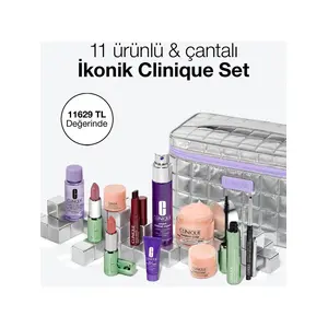 Clinique 11 Ürünlü & Çantalı İkonik Clinique Set