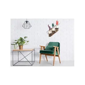 Sezgin Home 3'lü Çiçekli Dekoratif Duvar Anahtarlığı
