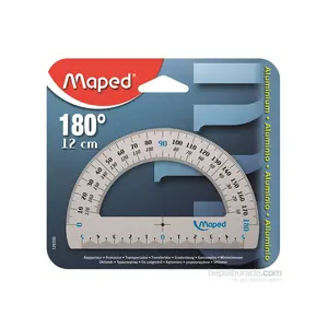 Maped 129200 12 cm Alüminyum Açı Ölçer 180°