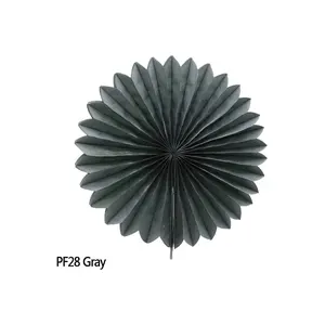 5 Adet 10 cm. Doku Kağıt Dekor - Gri  