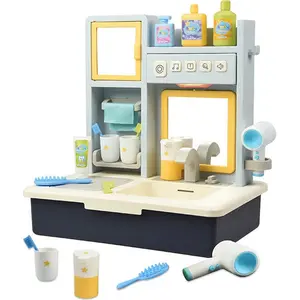 Eğitici Sesli ve Müzikli Modern Banyo Lavabo Mavi