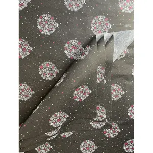 Yılbaşı Kar Desenli Süsleme Topu Pelur Kağıdı Yılbaşı Yeni Yıl Hediye Paketleme 10'lu