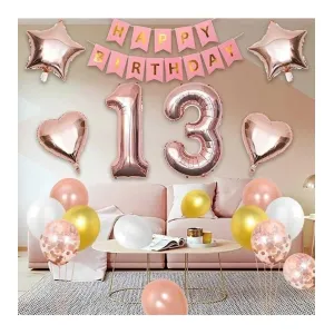 13. Doğum Günü Partisi Balon Süslemeleri