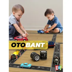 Otobant Eğitici ve Eğlenceli Yol Yapım Bandı - Çocuk Trafik Bantı - Road Tape Oyun Bandı