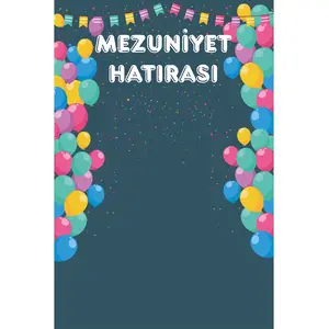 Mezuniyet Hatırası Hatıra Fotoğraf Panosu Branda 100X150