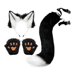 Kedi Kostüm Hayvan Cosplay Prop Toys Eldiven Cadılar Bayramı Giydir  