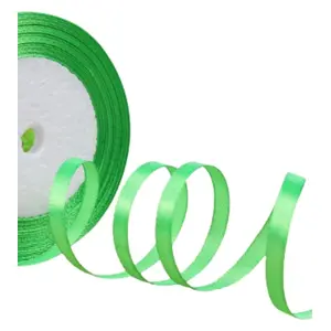 Saten Kurdele 6 mm Fıstık Yeşili 1 Metre